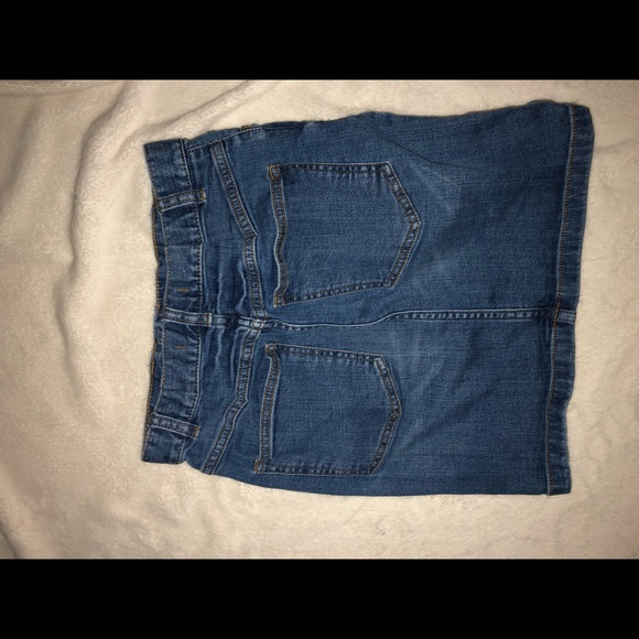 Free people dark wash denim skirt - Picture 3 of 5